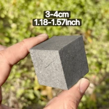 Natural Shungite Evil Eye Pyramid Polished Block Column Healing Stone Figurine Home Office Decor Spiritual Energy Gift - Grey - View 10