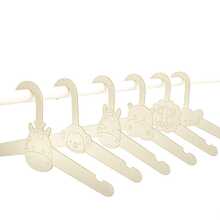 Wooden Baby/Kids Clothes Hanger, DIY Creative Wild Animal Zoo Kindergarten Decor Storage Rack - Multicolor - View 5