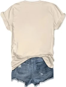 250th Anniversary American Flag T-Shirt - Heavyweight 250 Years Of Independence Celebration,4th Of Outfit - 杏色1 - 查看 2