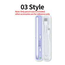 适用于 Apple Pencil 第一代和第二代触控笔的便携式收纳盒，保护套，旅行必备笔配件，白色/蓝色 - 彩色 - 查看 6