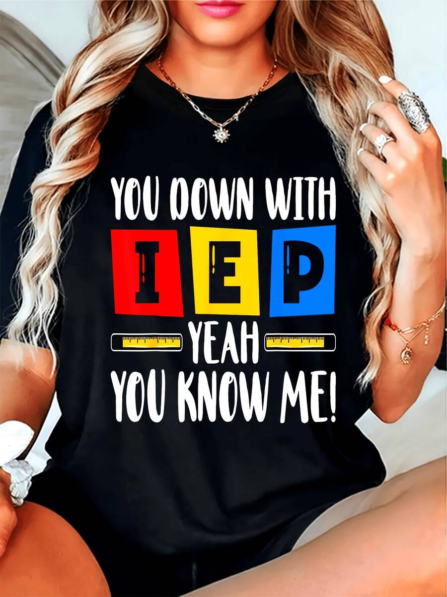 Women's Printed T-Shirt - Casual Short Sleeve Round Neck T-Shirt With Design Of A Fair Skin Woman With Long Blonde Hair - Relaxed Fit For All Seasons, Perfect For Daily Wear And Holiday Outfits (Machine Washable). - 白色 - 查看 1