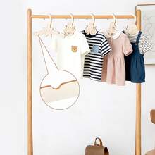 Wooden Baby/Kids Clothes Hanger, DIY Creative Wild Animal Zoo Kindergarten Decor Storage Rack - Multicolor - View 8