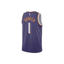 Nike Dri-Fit  Alphabet And Number Print Color Block V-Neck Sleeveless 23-24 Season Phoenix Suns Devin Booker #1 Basketball Vest, Men's, Purple - Purple - View 2