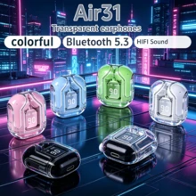 原装T2透明无线蓝牙耳机，HIFI音质，蓝牙5.3，高品质无线耳机，适用于所有智能手机 - 查看 2
