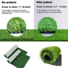 Inodoro de césped artificial realista para mascotas, caja de arena para entrenamiento de gatos/perros, para uso en interiores/exteriores, incluye almohadilla absorbente de orina, absorción de sonido y anti-salpicaduras, fácil de limpiar - M - Ver 4