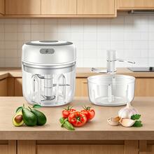 250ml Household Vegetable Chopper, Pulp Slicer, Garlic Chopper, Multifunctional Vegetable Cutter, Garlic Masher Food Processor Vegetable Chopper Fruit Crusher Onion Masher - Multicolor - View 4