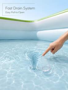 1pc Large Adult Family Inflatable Swimming Pool, Durable PVC Ground Inflatable Pool, Spacious Leisure Design, Easy Installation Portable Paddling Pool, Suitable For Backyard Garden Patio Lawn, Outdoor Summer Cooling, Water Games, Pool Party, Holiday Gift - A - View 9