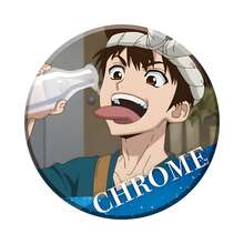 Pin Enamel Kartun Anime DR STONE Senku Gen Tsukasa Xeno Bentuk Bulat Kreatif untuk Aksesoris Ransel dan Hadiah - Batu - View 6