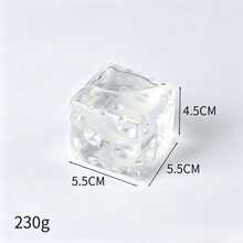 [Squishy] Glacier Jumbo Clear Cheese Squishy Toy - Suitable For Daily Office, Study Or As A Gift, Birthday, Halloween, Christmas, Holiday Party Pranks, Office And Student Stress Relief And Fun, Suitable For Party Gifts Of All Ages - 彩色 - 查看 8