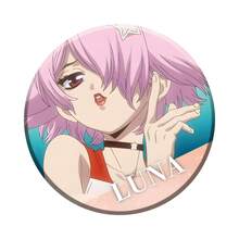 Pin Enamel Kartun Anime DR STONE Senku Gen Tsukasa Xeno Bentuk Bulat Kreatif untuk Aksesoris Ransel dan Hadiah - Batu - View 12
