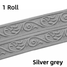 1pc 2.36in X 90.55in 3D Baseboard Wall Sticker, Self-Adhesive Skirting Line Decor Wall Border Trim Sticker, With Easy-Peel Adhesive Base, Decorative Wall Paper Frame, Suitable For Home Baseboards - A - View 18