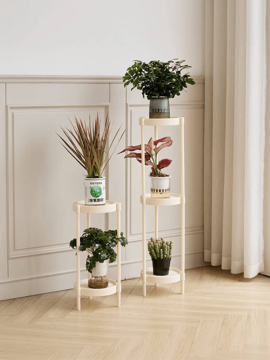 DIY 多層植物架,多功能垂直花架結合儲物與裝飾,可自由組裝與拆卸的層級設計,實用的居家園藝配件,省空間的室內/室外植物展示架,圓潤光滑邊緣,多層設計,精巧且靈活 - 多色 - 查看 1