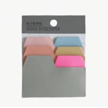 90 hojas de notas adhesivas de índice de 6 colores, marcadores de página codificados por colores, etiquetas autoadhesivas para anotaciones en libros, pegatinas para planificador escribibles, adecuadas para la escuela, la oficina, la lectura, útiles escolares - Unitalla - Ver 10