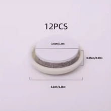 8PCS*45mm/12PCS*32mm/24PCS*25mm 自黏式家具滑墊，可重複使用且無噪音的家具腿滑墊，家具地毯移動墊，重型椅子腿地板保護墊，硬木地板移動墊 - A - 查看 10
