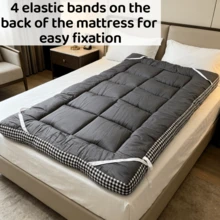 Roll-Up Camping Mattress Futon Mattress, Floor Mattress Tatami Sleeping Pad For Travel, Rvs, Home, Floors, Guests, Beds, Sofas, Best Gift For The Family - Grey - View 5