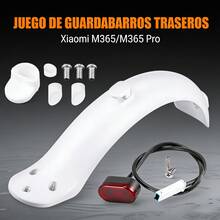 LYXM102-2 Rear Fender Kit - M365/M365 Pro - (Housing + Hook + Silicone Screw Cap + Silicone Hook Cap + Taillight) - Compatible With Rear Fork - Rear Fender Kit - White - White - View 4