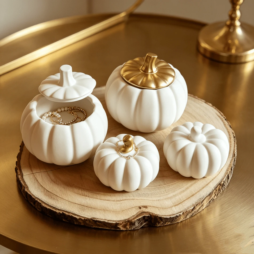 Cetakan Desain 3D untuk , Cetakan Silikon, Kerajinan Resin dan Kotak Penyimpanan, Mudah Dilepas dan Dapat Digunakan Kembali, Cetakan Hadiah Halloween, Thanksgiving, Natal, Proyek DIY, Dekorasi Liburan, Pengecoran Plaster Tahan Lama, Dekorasi Liburan, Bahan Fleksibel, Dekorasi Rumah - Cetakan labu - View 1
