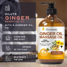100ml Ginger Massage Oil - Nourishing Ginger Care Oil Suitable For Body Massage And Daily Skincare - Ginger - View 6