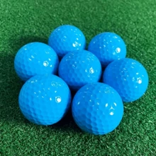 Colorful No-Logo Golf Balls, Standard Competition Balls, Double-Layer Structure, 322 Standard Dimples, High-Elasticity Rubber Core, Durable Surlyn Outer Layer, Beautiful Golf Gift - Multicolor - View 7