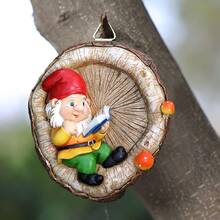1pc Hanging Window Climbing, Reading Fairy Statue Decor, For Home Balcony Garden Yard Sculpture Hanging Ornament, Micro Landscape Decoration, Room Decor, Home Decor, House Decoration, Perfect Holiday Gift - Elves - View 7