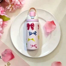 32 Oz Water Bottle Cup Boneyard Vacuum Water Bottle Drinkware Tumbler Stainless Steel Thermal Mug Original Cold Hot Cup - 大蝴蝶淺紫色 - 查看 1