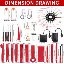 45-Piece Complete Car Interior Removal And Opening Tool Set, Multifunctional Car Interior Removal Tool Set, Car Interior Door Panel Pry Bar Set With Storage Bag, Interior Clip Remover, Pneumatic Wedge Pump, And Various Other Automotive Repair And Disassembly Tools. Suitable For Repairing Car Doors, Dashboards, And Interiors; Compatible With All Vehicle Models. - Multicolor - View 10
