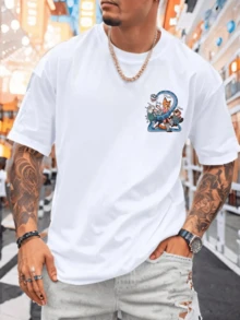 Disney Authorized Zootopia Judy & Nick & Gary De'Snake Collage Print Casual T-Shirt, Ultra-Soft Lightweight Fabric, Ideal For Daily Wear & Movie Fans - 白色 - 查看 2