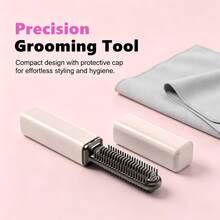 Mini Hair Straightener Clip, Suitable For Short Hair, Curly Hair, Bangs, High-Top Design, USB Type-C Charging, Portable Pocket Straightening Comb For Travel, Salon, Wedding, Home, Daily Use Small Ceramic Straightening Clip - Multicolor - View 12