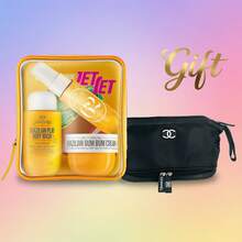 Sol De Janeiro Brazilian Bum Bum Jet Set 3-Piece Travel Kit With Cheirosa '62 Scent & Free CHANEL-Style Cosmetic Bag - 62 BỘ - Xem 1