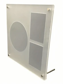 Caja de almacenamiento y exhibición de tarjetas fotográficas y CD de acrílico transparente, con diseño de ladrillo ranurado, estuche protector de colocación, para tarjetas fotográficas, tarjetas deportivas, tarjetas de ídolos, discos coleccionables de celebridades, marco de fotos, soporte de exhibición de álbumes, organizador de almacenamiento - Blanco - Ver 6