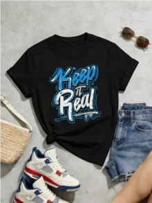 Women T-Shirts - Black - View 5