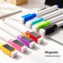 A Set Of Whiteboard Pens + Magnets + Eraser + 8 Colors,Random Color - Sets - View 2