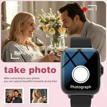 Smartwatch With Wireless Calling/Dialing, Multiple App Reminders, Suitable For Men And Women, Sports Watch, Customizable Wallpaper, Holiday & Birthday Gift - Multicolor - View 4