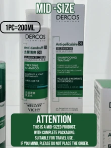 Vichy 薇姿去屑清爽洗髮精,正裝390ml,中樣200ml,小樣50ml,清爽去屑，舒緩搔癢頭皮，適用於正常至油性髮質 - 去屑清爽 - 查看 5