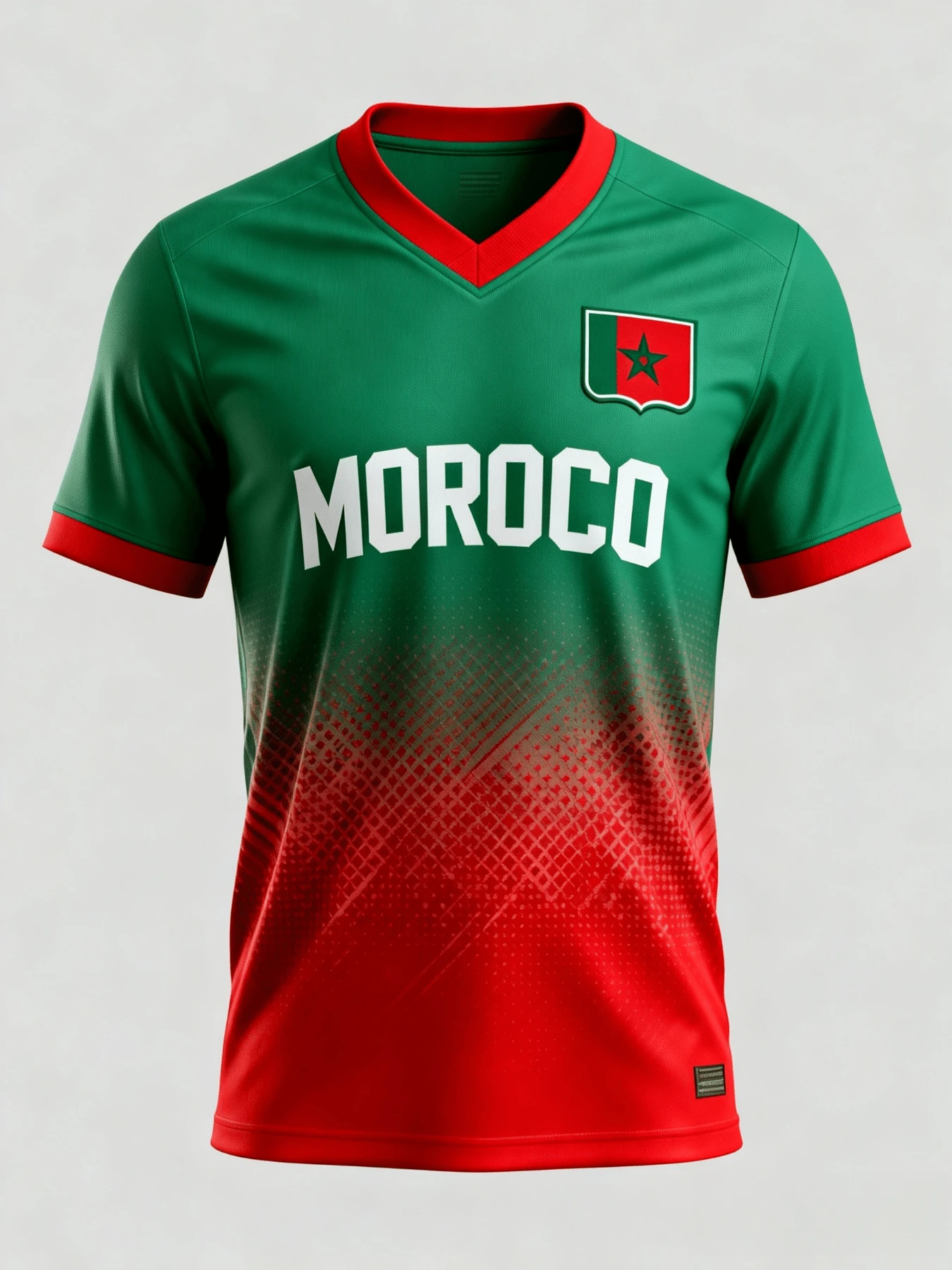 Moroco Sport Inspired Football Jersey Casual Sports Short Sleeve Jersey - Multicolor - View 1