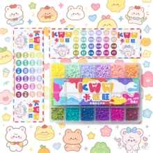 12000pcs/Pack 2.6mm/0.1in Fused Bead Small Hole Beads, Colorful Horseshoe Shaped Bead Set - Perfect For DIY Jewelry Making, Hair Braiding, Necklaces, Earrings, And Decoration - Batch Plastic Craft Perforated Beads, Suitable For Small Commercial - 3 - View 6