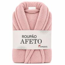 Unisex Warm Winter Bathrobe, One Size, Long Sleeves - Rose - View 1
