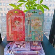 SANRIO 一套三丽鸥文具套装 - 6支彩色圆珠笔、迷你笔记本、彩色笔、胶带 - 笔记本套装 - 圣诞节、万圣节、派对和生日的最佳礼物之一，派对礼品、学习用品 - 長方形 - 查看 3