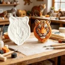 Elegant Bow Tie Chocolate Silicone Mold, Tiger, Sheep, Highland Cow Cake Decorating Fondant Mold, Reusable Kitchen Baking Tool For Cookies, Dough, Tabletop Decor, Polymer Clay - View 7