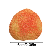 1 buah mainan squishy leci realistis dengan tekstur TPR lembut dan sensasi remas yang memuaskan. Sempurna untuk menghilangkan stres, permainan sensorik, relaksasi di meja kerja, dan mainan fidget portabel kapan saja! - Satu-Ukuran - View 9