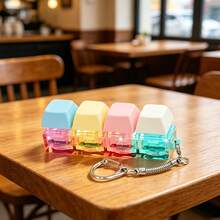 Móc khóa bàn phím màu pastel dễ thương với âm thanh click, thiết kế phím mềm mại, phụ kiện trang trí túi xách độc đáo dành cho người đam mê công nghệ. - Nhiều màu - Xem 8