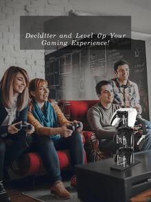 [Delivery Within 2-7 Days In The United States] Universal Multi-Layer Game Controller Stand Space-Saving 4-In-1 Desktop Organization Clear Acrylic Gaming Headset Holder For Pro Gamers And E-Sports Enthusiasts Sturdy Non-Slip Base Gamepad Display Mount For PC Desk And Gaming Room Setup Gaming Accessories Rack Storage Organizer Bracket Compatible With Most Video Game Consoles Joysticks And Earphones Perfect Gift For Boyfriends And Teens Desk Tidy Solution Heavy Duty Display Shelf - Multicolor - View 11