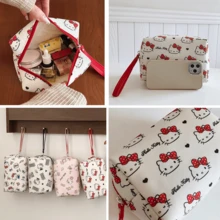 Hello Kitty 1 chiếc túi đựng mỹ phẩm cầm tay dễ thương hình hoạt hình, túi đựng đồ dùng vệ sinh cá nhân khi đi du lịch. - Xem 2