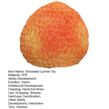 1 buah mainan squishy leci realistis dengan tekstur TPR lembut dan sensasi remas yang memuaskan. Sempurna untuk menghilangkan stres, permainan sensorik, relaksasi di meja kerja, dan mainan fidget portabel kapan saja! - Satu-Ukuran - View 8