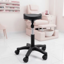 Premium Memory Leather & Sturdy Stainless Steel Build The F7 Pedicure Foot Rest Features A Soft, Skin-Friendly Memory Leather Cushion For Comfortable Leg Support, Paired With A Durable Stainless Steel Frame For Long-Lasting Use. - Black - View 3