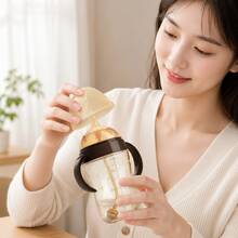 PPSU 嬰兒餵奶瓶 2合1 斷奶訓練杯 兒童吸管杯 附鴨嘴奶嘴 防脹氣 嬰兒過渡訓練杯 - 彩色 - 查看 7