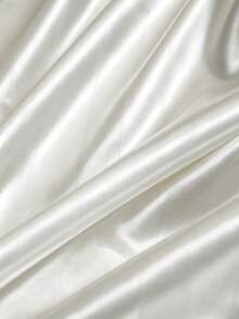 2pcs Silky Satin Pillowcase Set, Soft & Breathable, Anti-Wrinkle, Gentle On Hair & Skin, Improve Sleep Quality. Pillowcases Only, No Filling, Luxurious Satin, Super Soft & Breathable, Machine Washable. Ideal Gift For Family And Travel. Envelope Closure, Cool & Comfortable, Deluxe Bedding Pillowcases, Super Soft Hotel-Style Pillowcases, Fit Standard Full, Queen And King Size Beds - White - View 5