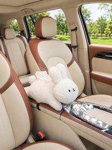 Car Tissue Holder, Cute Animal Headrest Hanging Tissue Box Cover, Cat Bear Rabbit Napkin Dispenser With Strap And Zipper, Backseat Tissue Organizer For Car Seat Headrest, Center Console Armrest, Car Interior Storage Accessories - A - View 10