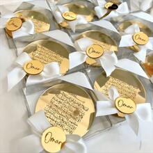 Personalized Acrylic Mirrored Cross Pendant For Baptisms And Weddings Customized Wedding Favors And Holiday Souvenirs With Bows And Ribbons - Multicolor - View 11