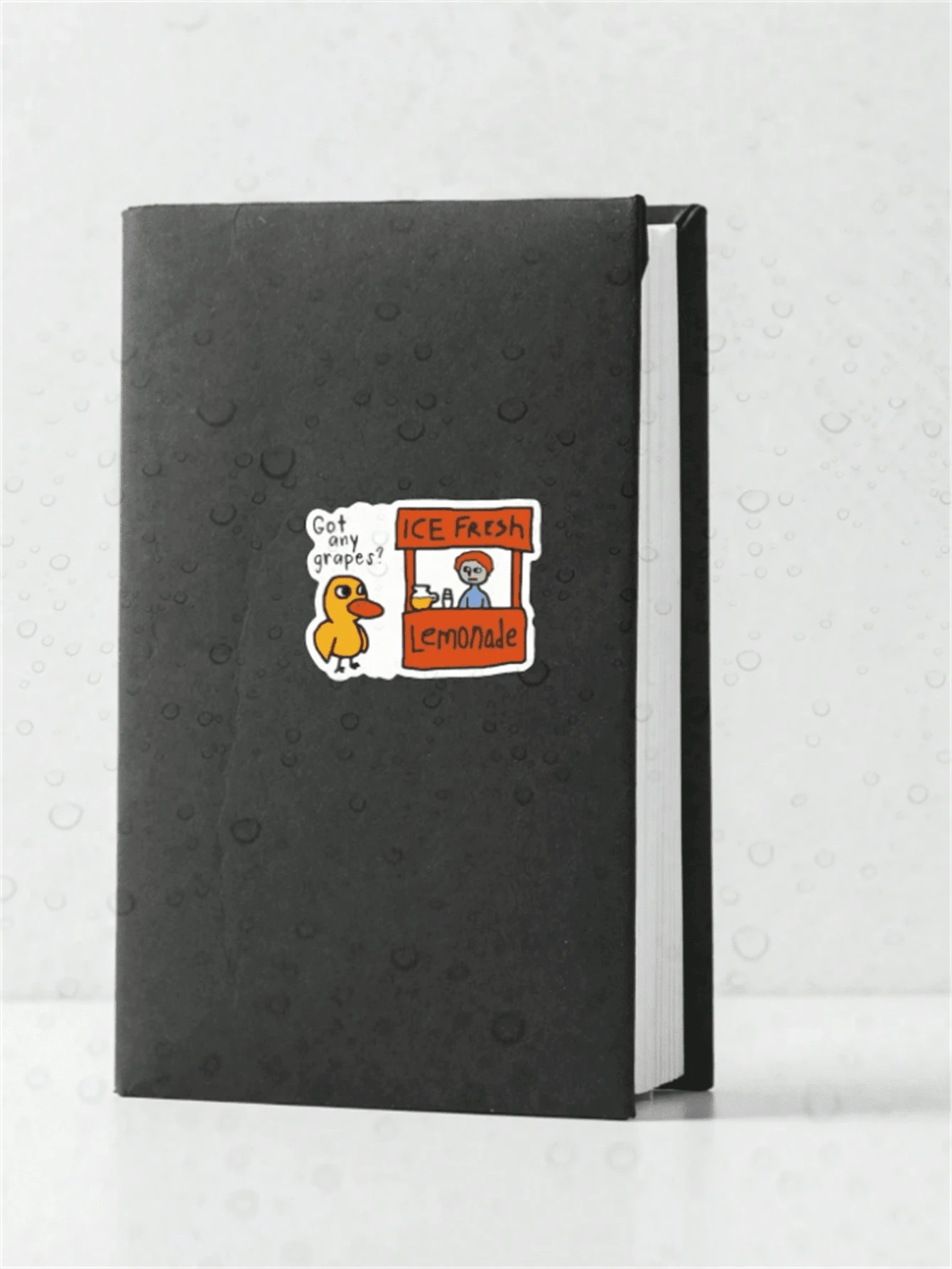 1pc Interesting PVC Material Sticker - Cute Begging Duck Pattern, Suitable For Laptop, Water Bottle, Truck, Phone, Motorcycle, Etc. - Multiple Styles - View 1